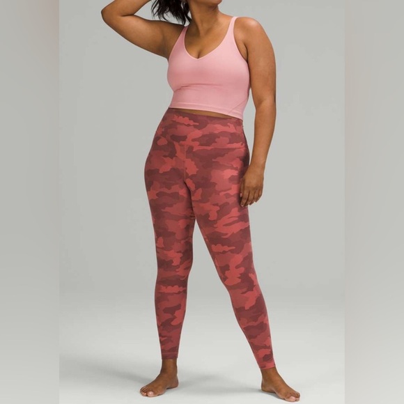 🍋Lululemon Align High-Rise Pant 28"- Heritage 365 Camo Brier Rose/ Size 14 - Picture 4 of 12